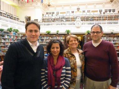 The Genealogists: Josh Taylor (independent genealogist), Mellissa Betts (head WDYTYA researcher for the episode), Terry Ward (retired DAR genealogist) and Darryn Lickliter (DAR genealogy director). DAR genealogist Lynda Carter also contributed to the research.