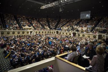 DAR Constitution Hall was filled to capacity on Opening Night. A record number of people -- 4,286 -- attended Continental Congress this year. The highest registered attendance in 125 years!