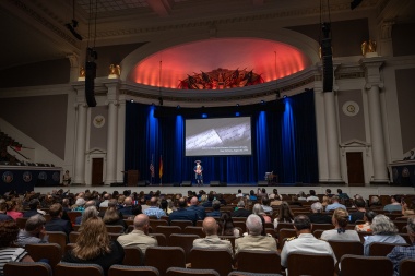 A wide angle shot should the DAR Constitution Hall stage. 