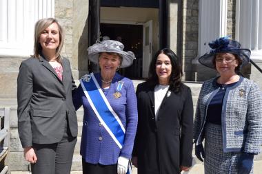 Speakers at the Margaret Corbin Ceremony included COL (Ret) Diane Ryan, representing the U.S. Military Academy and Margaret Corbin Forum; Ann Turner Dillon, DAR President General; Karen Durham-Aguilera, Executive Director of Army National Military Cemeteries; and Jennifer Minus, DAR New York State Officers Club President.