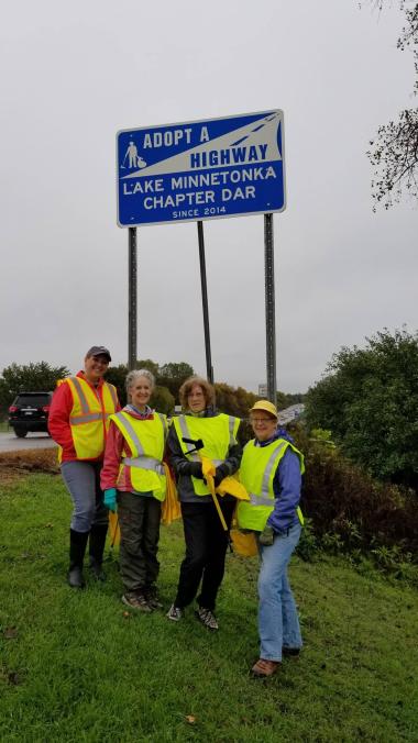 The Lake Minnetonka Chapter, MN, participated in a highway cleanup along the chapter's adopted highway