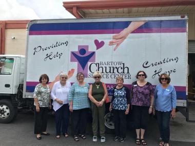 The Bartow Chapter, FL, collected and donated canned goods and other non-perishable items to the Bartow Church Service Center, that assists those in need in their local community.