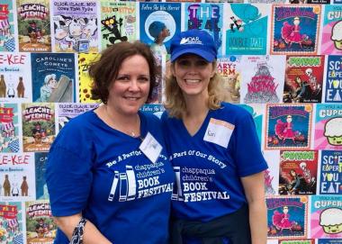 The Polly Cooper Chapter, NY, volunteered at the Chappaqua Children's Book Festival.