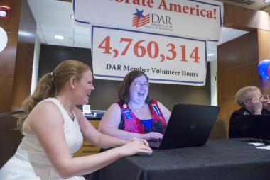 Members log their volunteer service hours during Celebrate America Night. Members logged 4.7 million hours in 2013… how high will they go in 2014? 