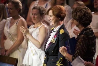 The Dr. Anita Newcomb McGee Award for the Army Nurse of the Year was presented to Colonel Risa Ware of the U.S. Army Nurse Corps.