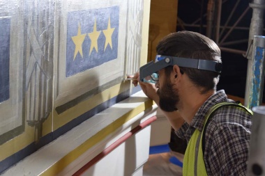 It required great skill and attention to detail for the conservators to complete this type of restoration.