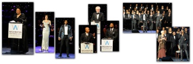 April 12, 2014 - The "Of Thee We Sing" performance included a narrative recounting Marian Anderson's life as well as musical selections honoring her legacy. Legendary opera star, and friend of Marian Anderson, Jessye Norman, hosted the performance. Alyson Cambridge and Solomon Howard gave rousing solo operatic performances. Malcom-Jamal Warner, MC Hammer and Wolf Blitzer helped narrate Marian Anderson's courageous and inspiring life story. 3WB (Marvin, Carvin, and BeBe Winans) entertained with a traditional