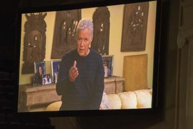 Alex Trebek, longtime host of JEOPARDY!, was awarded the DAR Americanism Medal at the Opening Night Ceremony. He couldn’t attend the ceremony in person to accept the award due to his on-going cancer treatment, but sent a video acceptance to thank DAR for the award and discuss what the spirit of Americanism means to him.