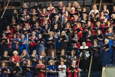 The All-American DAR Chorus performing during Education Awards Night Ceremony.
