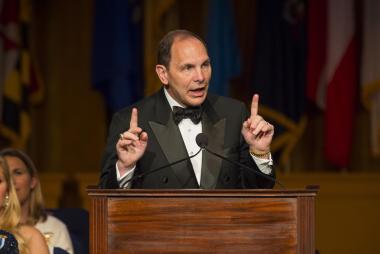 Secretary of the U.S. Department of Veterans Affairs Robert McDonald gave the keynote remarks on National Defense Night on June 18, 2016.