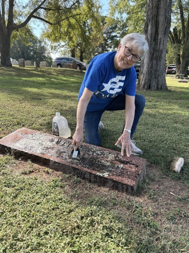 Cemetery and grave marker restoration