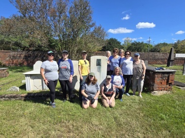 Cemetery and grave marker restoration