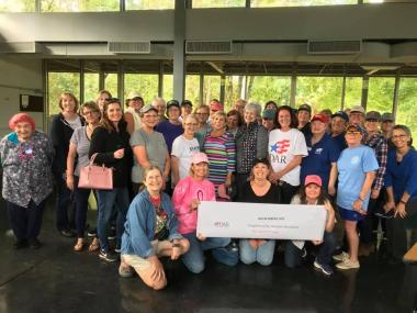 These VA DAR members gathered together to package 10,152 meals for the hungry.