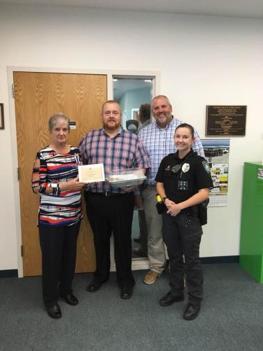 These DAR members donated cookies to the Sunset Beach Police Department