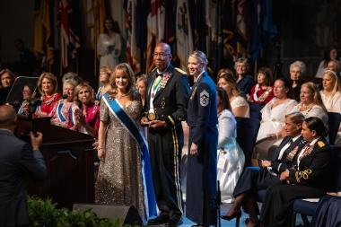 Veteran receives an award