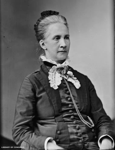 Belva Lockwood – Belva Ann Bennett Lockwood was refused admission to three law schools before being admitted to the new National University Law School in 1871. Inspired by a meeting with Susan B. Anthony she used her knowledge of the law to draft a bill for equal pay for equal work for women in government employment, a bill that became law in 1872. Denied access once again, this time from admission to the Supreme Court, she successfully lobbied Congress, and in 1879 she became the first woman admitted to pr