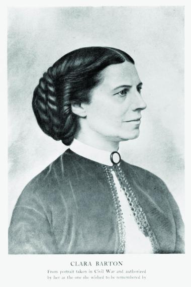 Clara Barton – At the first DAR organizing meeting on October 11, 1890, Clara Barton who was appointed DAR Surgeon General (an office no longer in existence in the organization), based on her already renowned nursing and relief efforts to soldiers during the Civil War and her founding of the American Red Cross in 1881. However, she pursued a number of different careers before that, including teaching and as a copyist in the US Patent Office. She left the Patent Office to tend to the soldiers when the Civil 