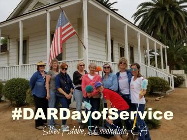 The De Anza Chapter cleaned up the Sikes Adobe Historic Farmstead, where they placed a historical marker in May.