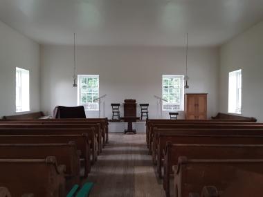 The Historic Rock Chapel in Heidelberg, PA is currently managed by the York Springs United Methodist Church, but dates to the time of the founding of the country. It was constructed between 1773 and 1776 by local families influenced by the visit of John Wesley, the founder of Methodism, who stopped nearby on one of his preaching trips around the colonies. It was the site of large religious revival meetings in the 19th century and during the American Civil War, was used as a hideout for provisions by the Uni