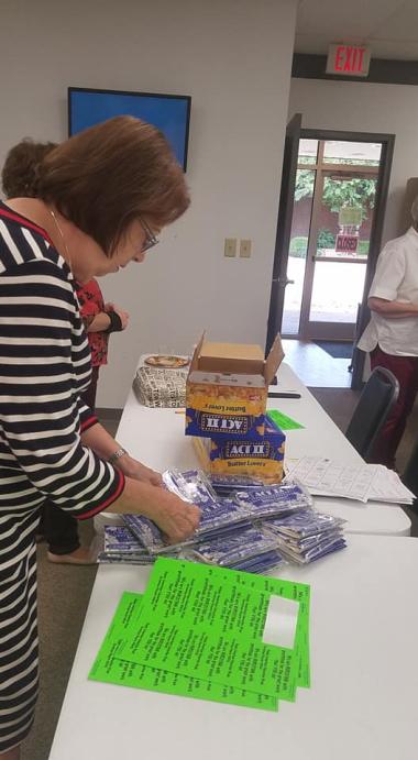 The Hermitage Chapter assembled goodies for Knight Road Elementary teachers in celebration of the upcoming American Education Week
