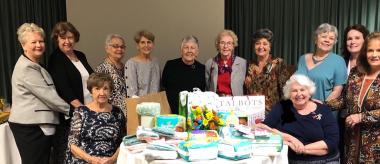 John Houston Chapter held a baby shower benefiting the clients of Heritage Pregnancy Center which helps families who are struggling to meet the needs of a new baby.