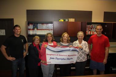 John Sappington Chapter, MO donated non-perishables to their local food bank