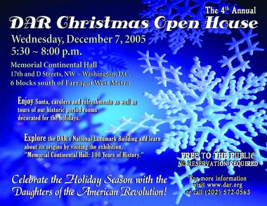 4th Annual DAR Christmas Open House (2005)