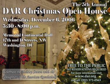 5th Annual DAR Christmas Open House (2006)