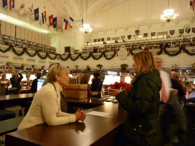 Visitors were able to talk with DAR genealogists and Library staff about research at the DAR.
