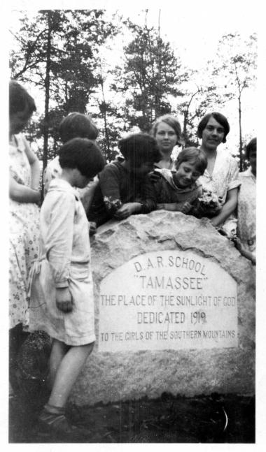 These photos are from the early years of Tamassee DAR School, which was the first school started by the DAR in 1919. The school opened with 23 female boarders and 23 boys enrolled as day students. Courses included math, English, social studies, history, home economics and carpentry.