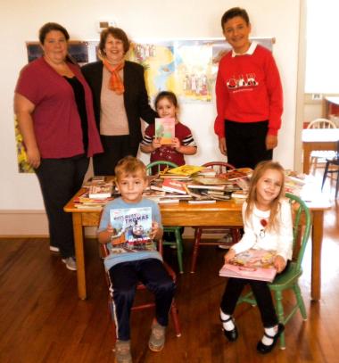 Pack Horse Ford Chapter, WV donated children's books to a local preschool  