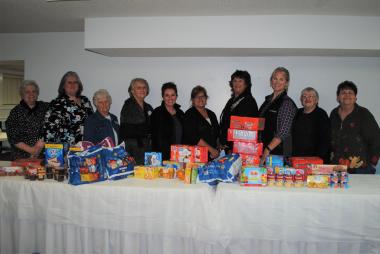 he Rockcastle Chapter donated funding and chapter members donated food items for the county schools snack pack program. This program provides food for low income students on days the school is not in session.