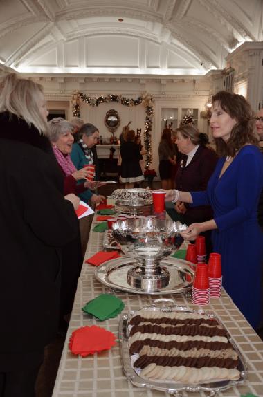 Open House visitors were invited to enjoy cookies and hot cocoa in the O'Byrne Gallery.