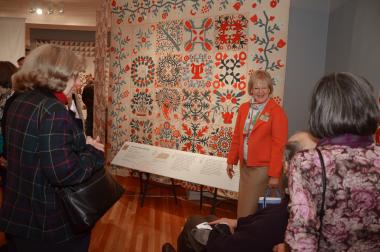 The DAR Museum exhibition, "Eye on Elegance: Early Quilts of Maryland and Virginia" was enjoyed by all Open House visitors.