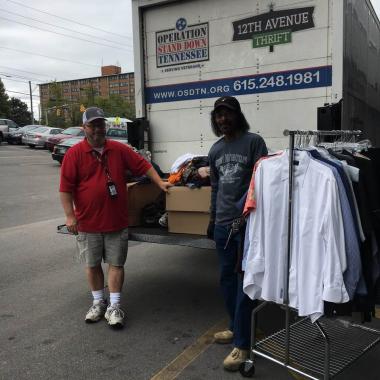 The Sarah Polk Chapter delivered these clothing items to Operation Stand Down Tennessee which focuses on helping all Veterans and their families by engaging, equipping, and empowering them.