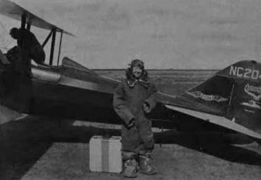 #‎TBT‬ Edith Scott Magna, who led the National Society from 1932-1935, was the first President General to travel by airplane for DAR business. She was very proud of this fact and advocated for flying often. Mrs. Magna flew on commercial flights regularly but as you can see in these photos she also flew in an open cockpit plane with a pilot. During her time in office, air travel was becoming popular and more people were beginning to look at it as a mode of transportation. This was also around the same time t