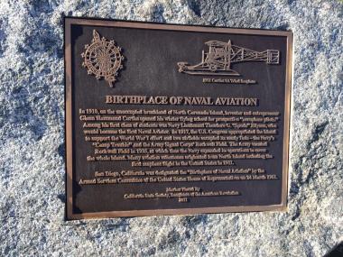  California Daughters recognized 100 years of aviation and recognized San Diego as the birthplace of naval aviation by placing this marker in Centennial Park in Coronado in 2011. Like all markers, it says that this place matters and will educate generations to come!