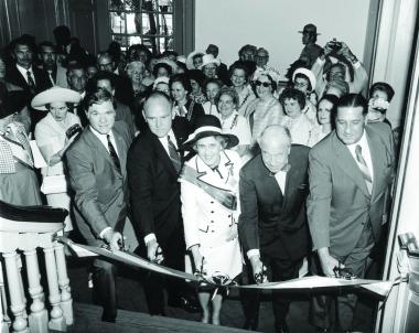#‎TBT‬ In 1972, as an early bicentennial birthday gift, the DAR funded the complete furnishing of both the Governor’s Council Chamber and the Committee of the Assembly’s Room on the second floor of Independence Hall in Philadelphia. The authentic eighteenth-century furnishings in the Governor’s Council Chambers cost a total of $200,000. Following the ribbon cutting July 4, 1972, by President General Eleanor W. Spicer and other dignitaries, 26,023 visitors viewed the restored rooms at Independence Hall, whic