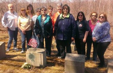  The Shawnee Fort Chapter located in Plymouth, held a graveside service to honor Katharine Searle McCartney on the Centennial of her death. Katharine McCartney was a charter member of the National Society and organized the first chapter in Pennsylvania in Wilkes-Barre in April 1891. She served as Chapter Regent for 23 consecutive years. She was an instrumental member of the DAR Hospital Corps. and received special recognition for her services in sending the first 6 nurses to the Spanish American War. She wa