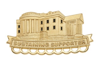 Gold donation pin